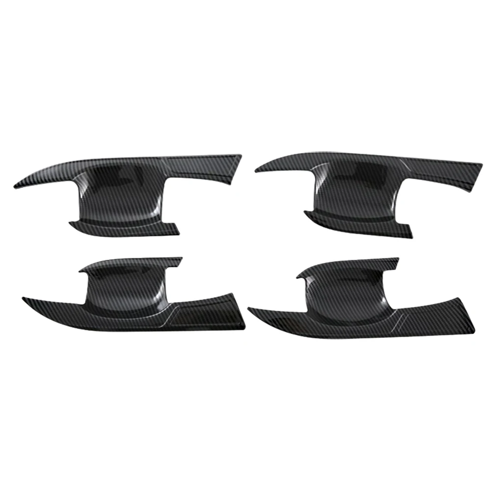 

Внешняя дверная ручка, чаша, накладка на чашку полости для Mitsubishi Outlander 2022-2023, декоративная вставка из углеродного волокна, молдинг