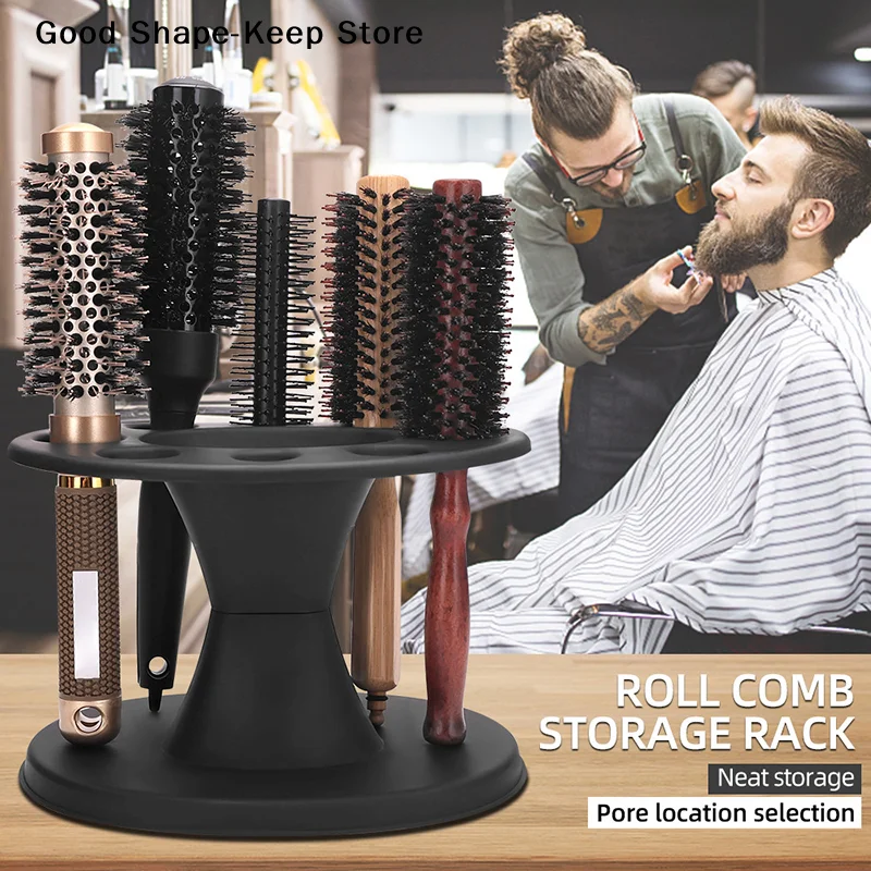 Barber Hairdressing Scissors Combs Tools Holder Storage Box Barbertop Salon Display Stand Salon Hairdresser Tools Organizer Rack