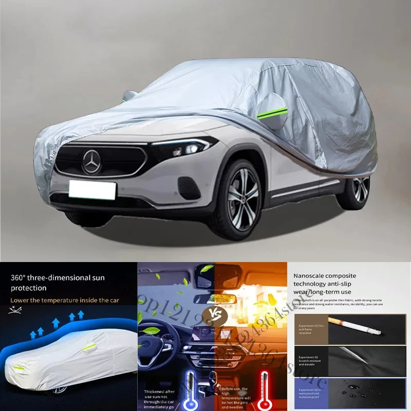

For Mercedes-Benz-Eqa Auto Anti snow Anti dust Anti-uv Anti peeling paint And Anti Rainwater 210t Car cover protection