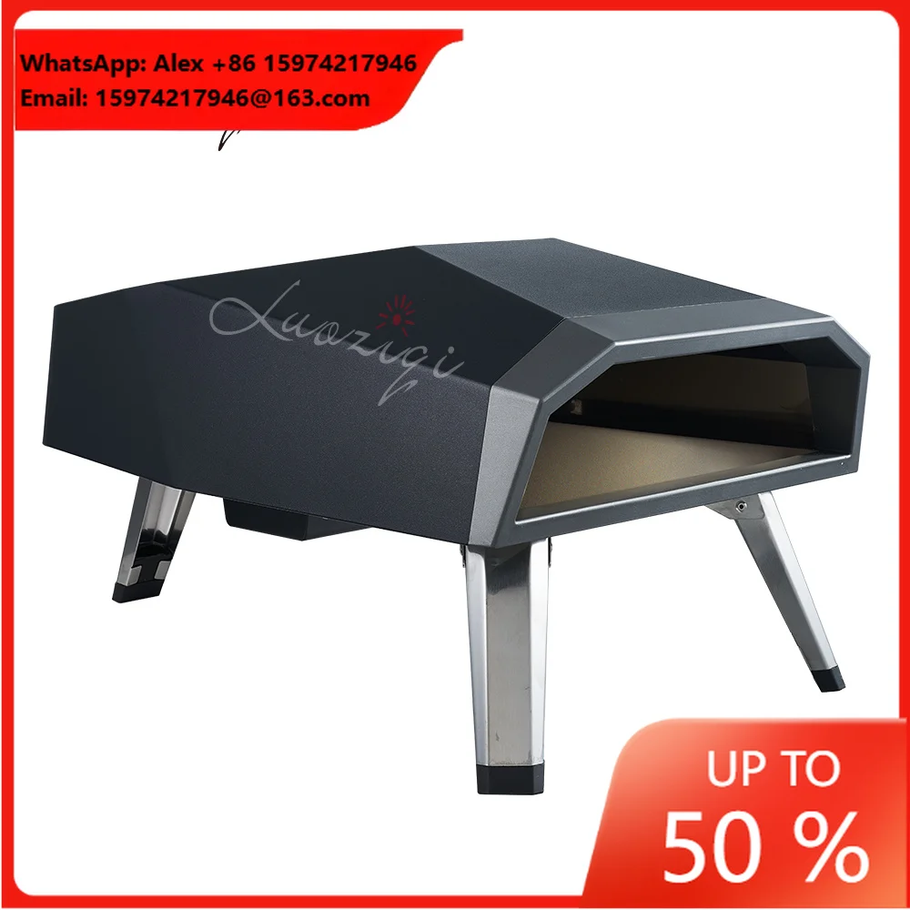 Modernized Design Outdoor Gas Pizza BBQ Grill BBQ Powder Coating Household Portable Design Gas Pizza Maker