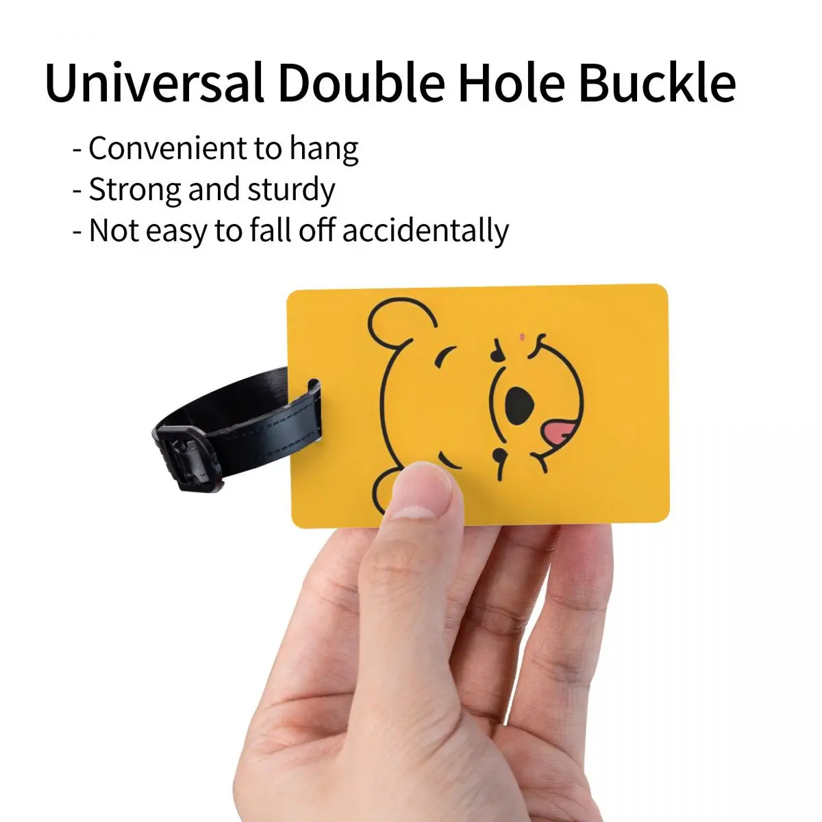 Etiqueta de bagagem personalizada Winnie The Pooh Etiquetas de bagagem personalizadas Etiqueta de identificação de capa de privacidade