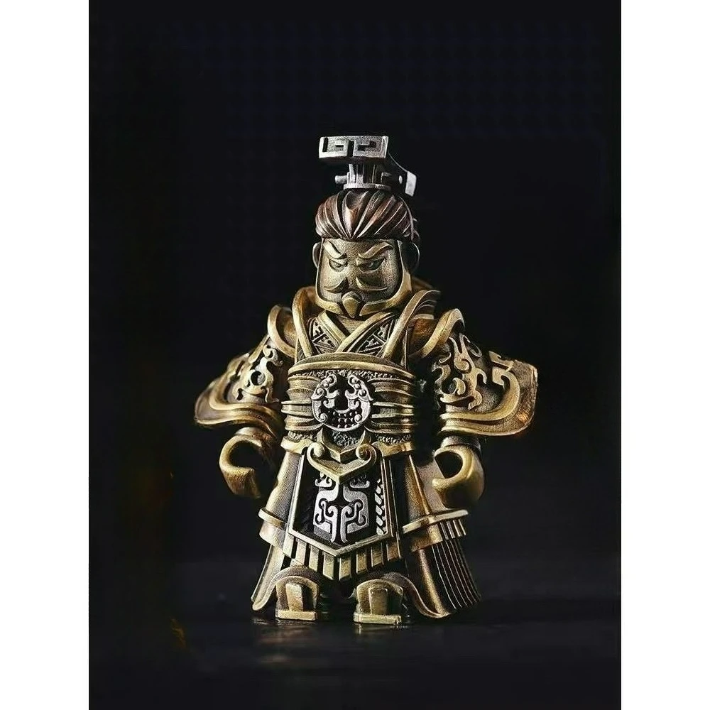 Qin Shihuang Terra Cotta Warriors Qin Emperor's Chinese Style Model Copper Alloy Model Detachable Ornaments Pendant