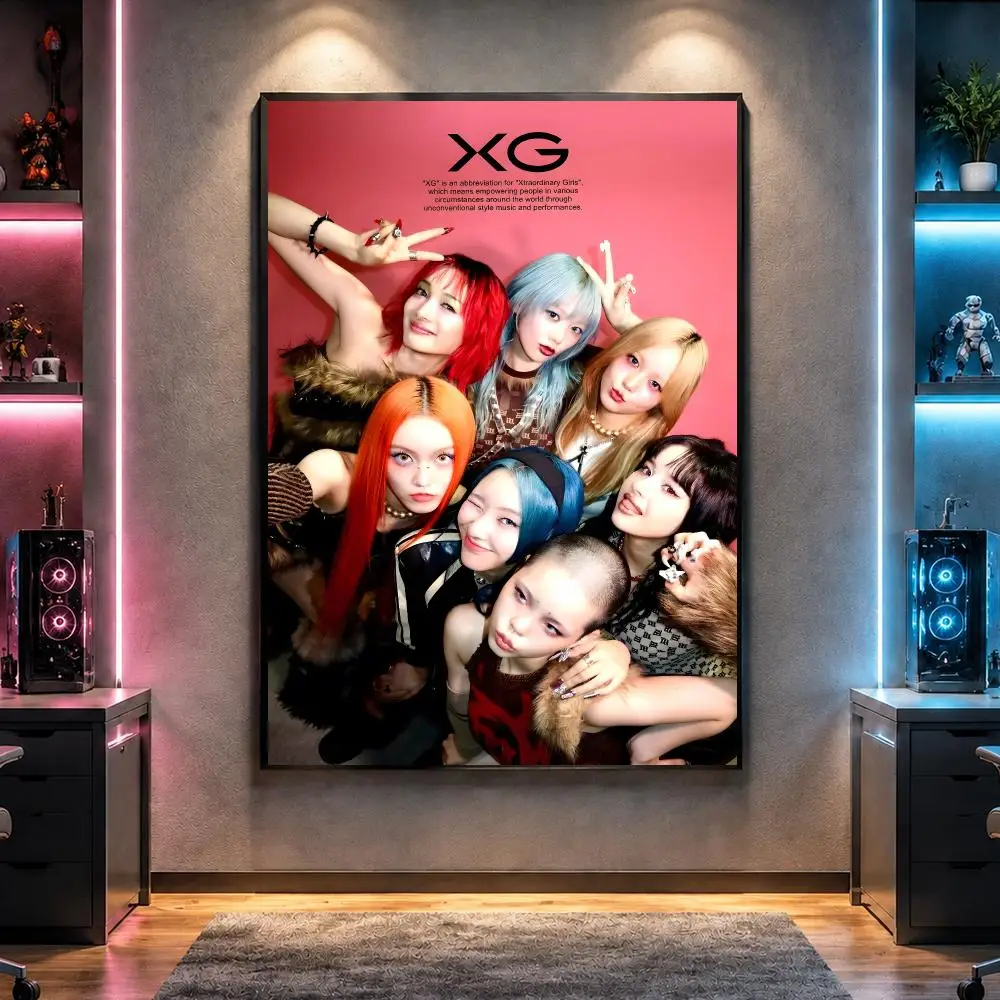 Group X-XG Global Girl Group Poster Wall Art Bedroom Living Room Dorm Bar Cafe Gym Studio Home Decor Gifts