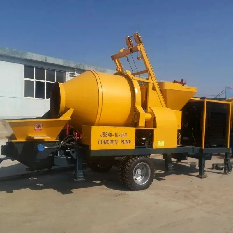 YUGONG 30 M3/h Electric Motor Portable Mini Small Concrete Mixer With Pump 25m Truck 21m Lowest Price