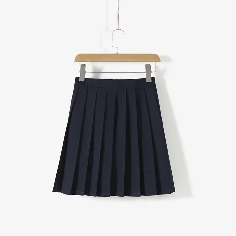 Three Book Sailor Suit JK Uniform Long Sleeve Pleated Skirt Suit Spring and Autumn Style Blue Pleated Skirt  Schoolgirl Uniform