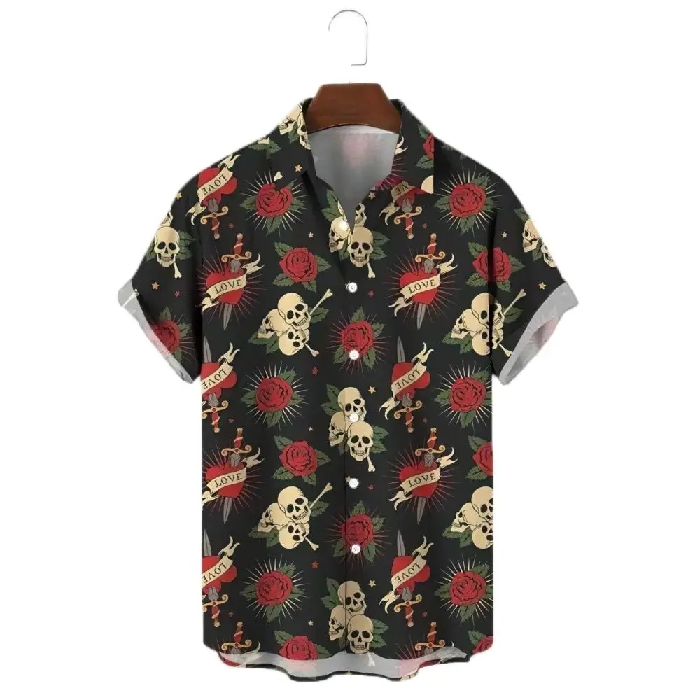 

Men's Casual Shirt Hawaiian Shirt Men Summer 3d Print Casual Short Sleeved Shirt For Men Clothing Breathable Shirts