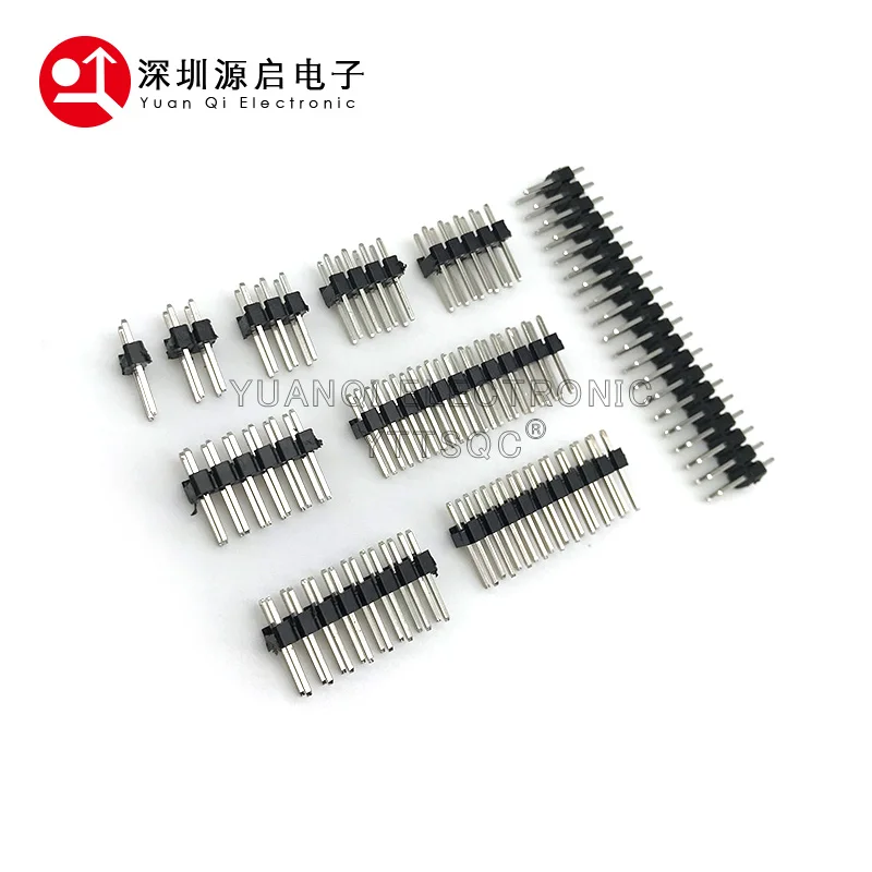 10PCS Dip 2*2/3/4/5/6/7/8/9/10/12/16/20/40/ PIN Double Row PIN HEADER 2.54MM PITCH MALE Strip Connector 2X/6P/8P/10P/20P