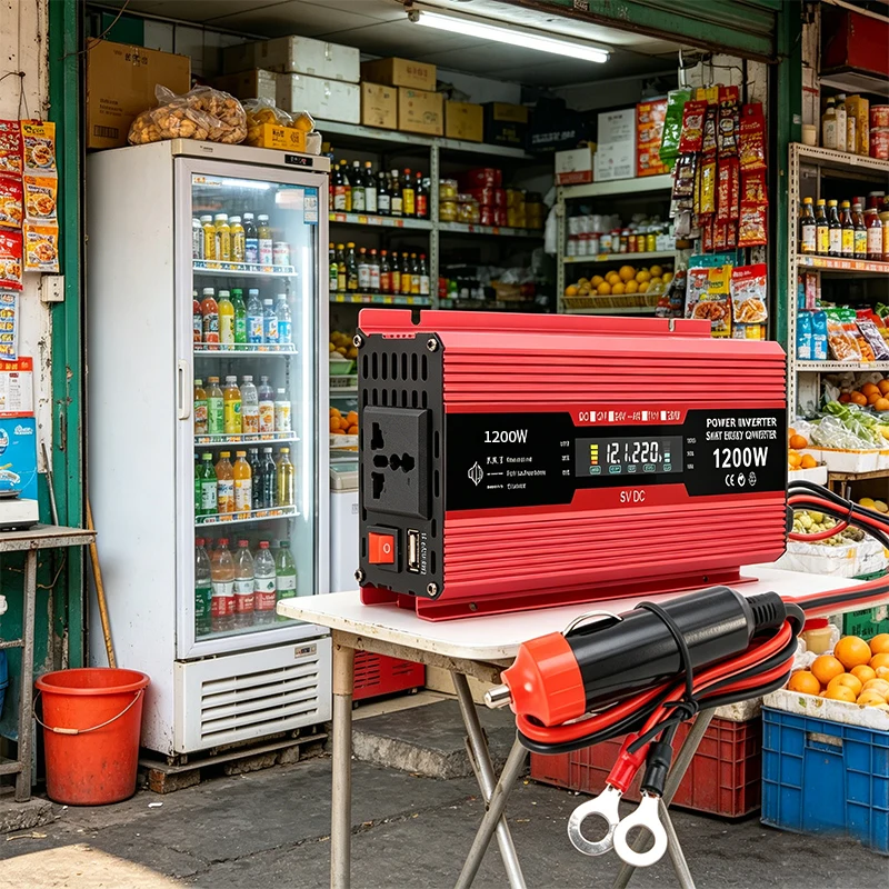 ポータブル高品質ユニバーサルプラグインバーター-12v-24v-48v-60v-dc-から-220v-500w-1200w-ac-電圧コンバーター車用電源