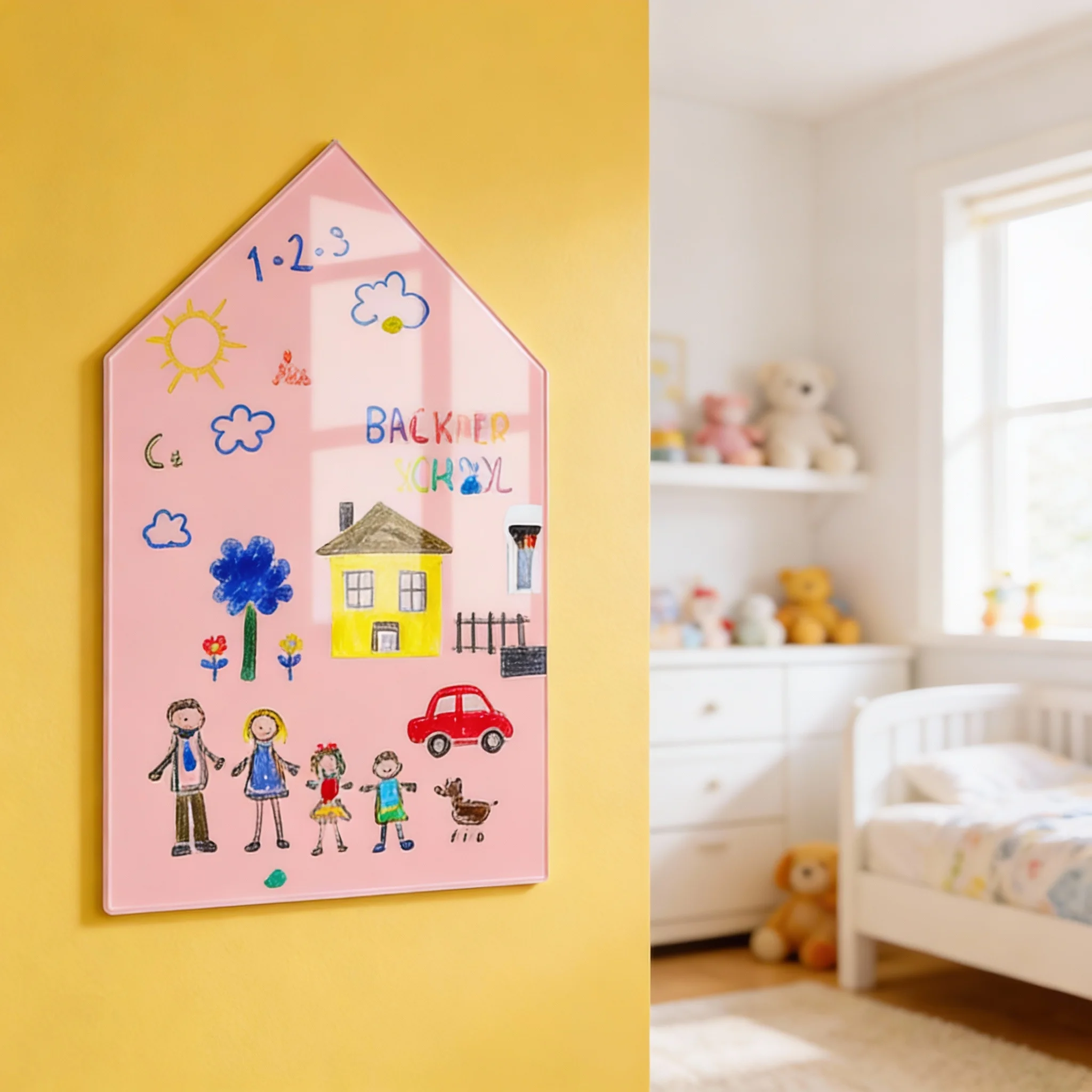 1PCS Whiteboard Sticker Removable Reusable Teaching-Graffiti Drawing Board Notes Schedules Whiteboard Stickers Household PVC
