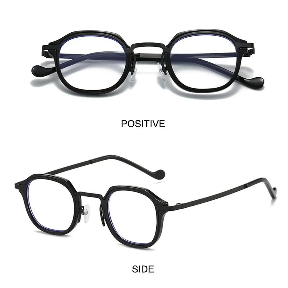 Blue Light Blocking Reading Glasses Irregular Frame Square Seniors Eyewear Japanese Style Presbyopia Glasses for Women & Men