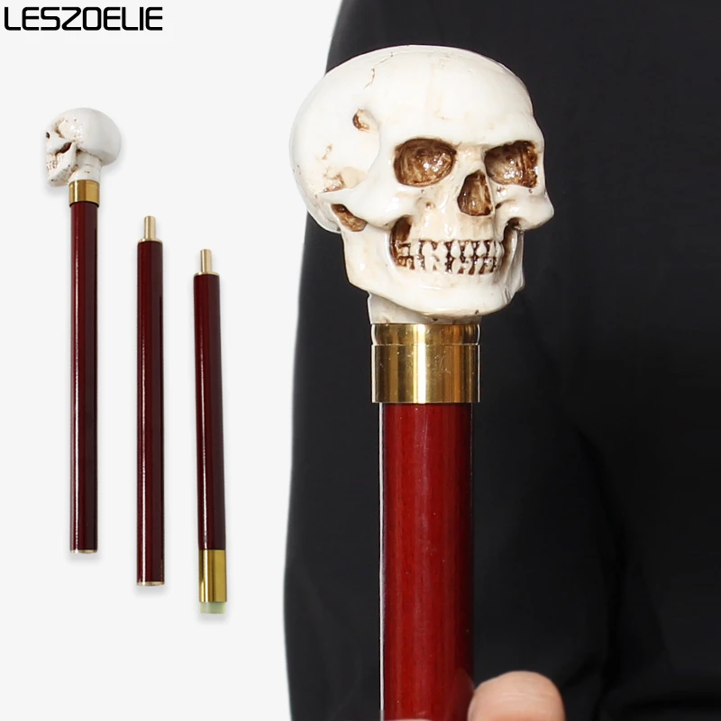 92cm-skull-head-wooden-walking-cane-resin-handle-3-pieces-detachable-red-walking-stick-for-men-and-women-halloween-cosplay-gift