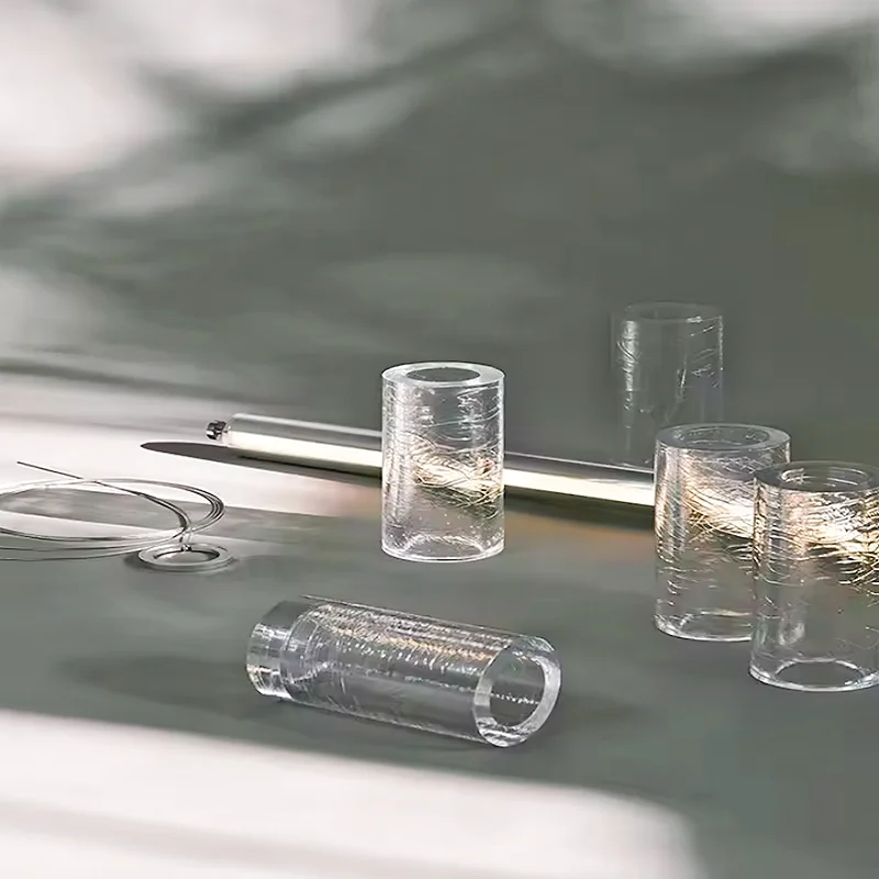 Lampu gantung meja makan, liontin kaca meja panjang desain Los Italian Italia