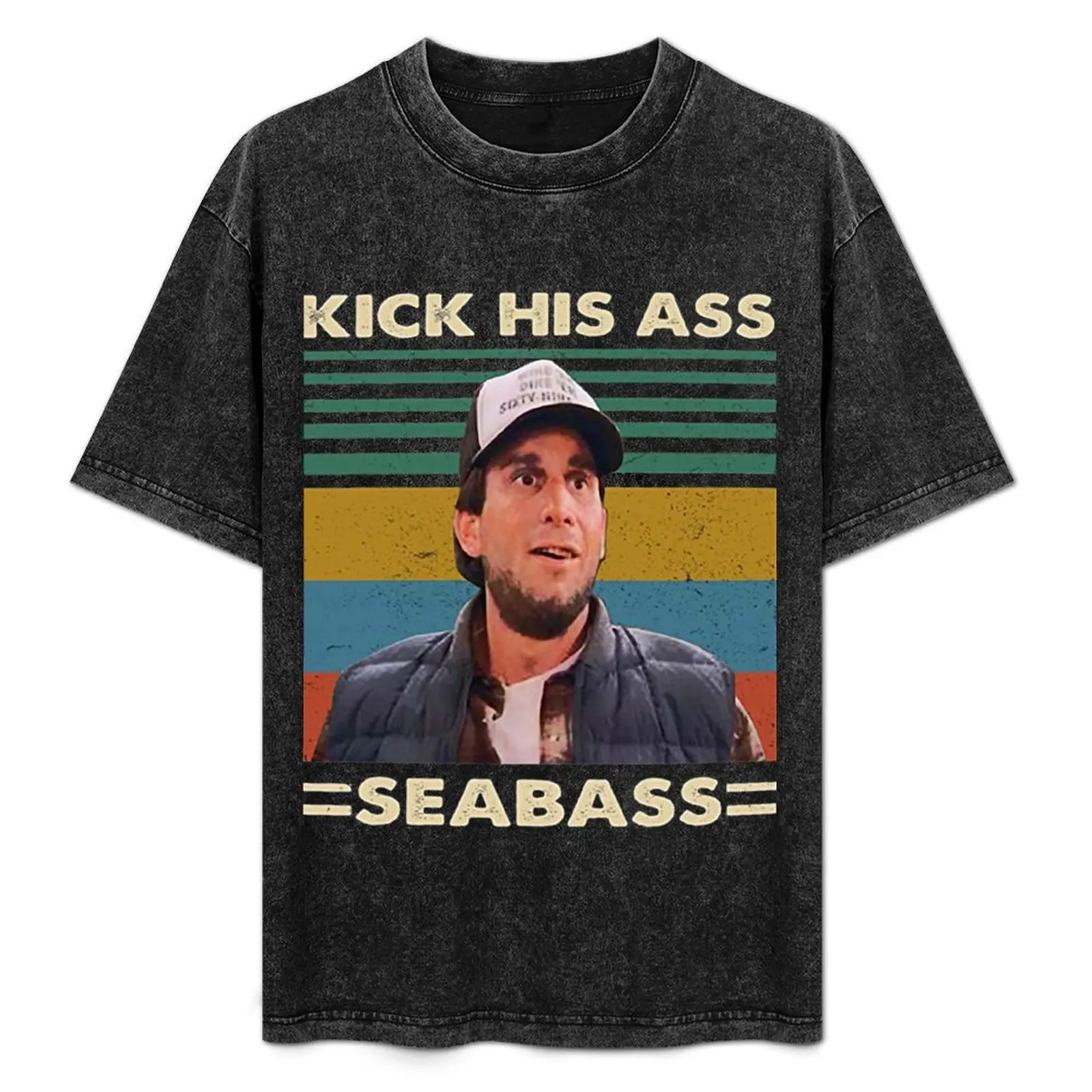 Dumb and Dumber kick his ass seabass vintage T-Shirt graphic shirts summer clothes mens t shirts