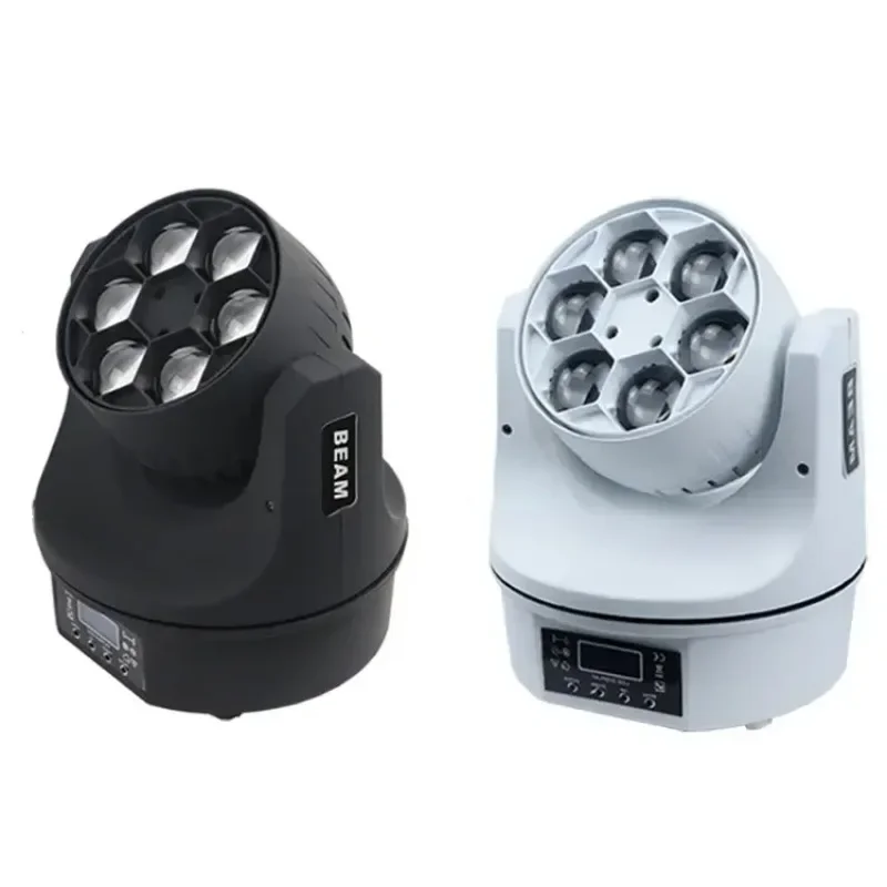 Six Bee Eye 6pcs 12W 4in1 Mini Spider LED Par Laser Effect Moving Head Six Bee Eye Light