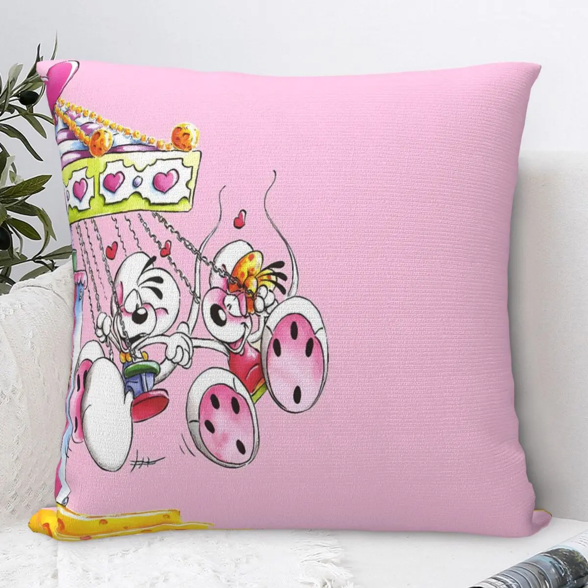 Diddl Diddlina Pillow Cover Kawaii Pillow Case For Living Room Chair Cushion Cover Polyester Graphic Pillowcases Gift