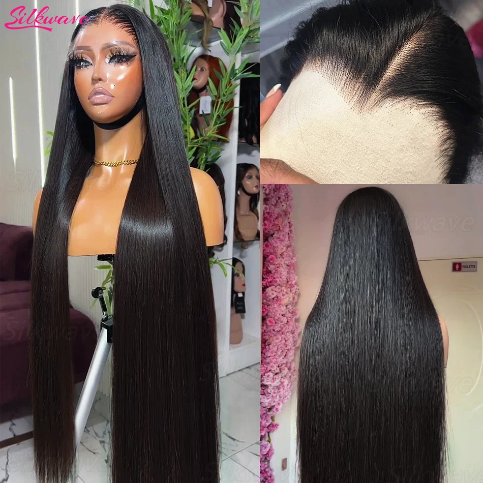 Silkwave 30 40 Inch 13x4 13x6 Hd Lace Frontal Wigs Straight Human Hair 100% Wear Go 5x5 Glueless Wigs For Black Women Brazilian
