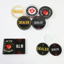Luxury Poker Dealer Button Poker Button Code DEALER ALL IN Texas Hold'em for Card Games Poker Nights Tournaments