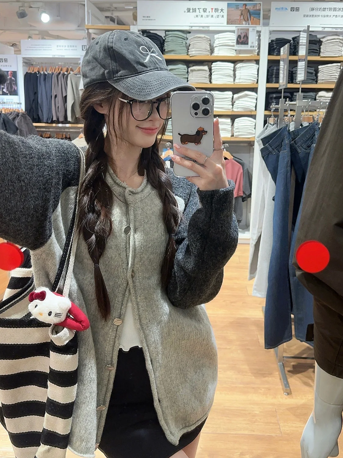 ay Long Sve سترة مفتوحة سترة المرأة الخريف الشتاء جديد الربط اللون محبوك معطف فوقي كسول Sle Faionable Commu...