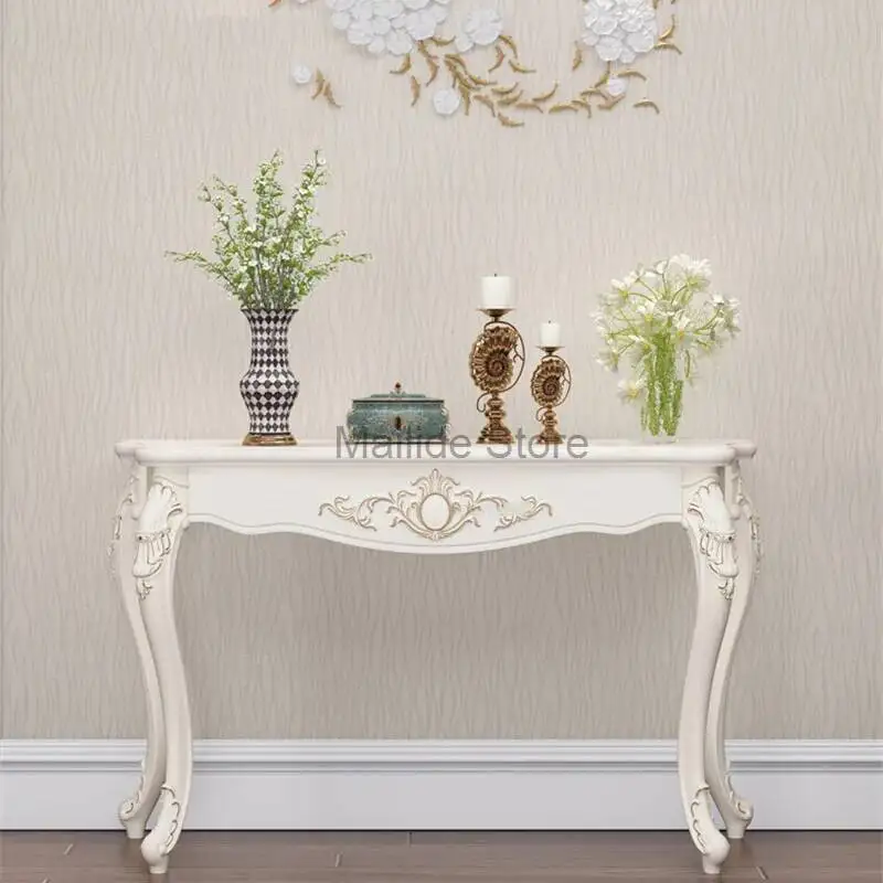 Modern Solid Wood Console Table Living Room Furniture Against The Wall Consol Entrance Table Home Corridor Decoration Table view 4