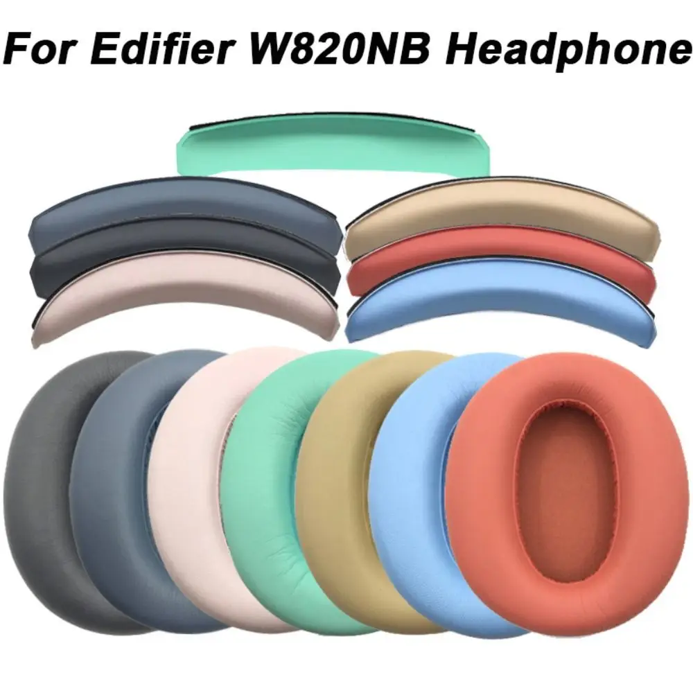 Replacement Headphone Ear Pads Headband Sponge Earpads Cushion Cover Accessories Repair Parts Head Beam Pad for Edifier W820NB