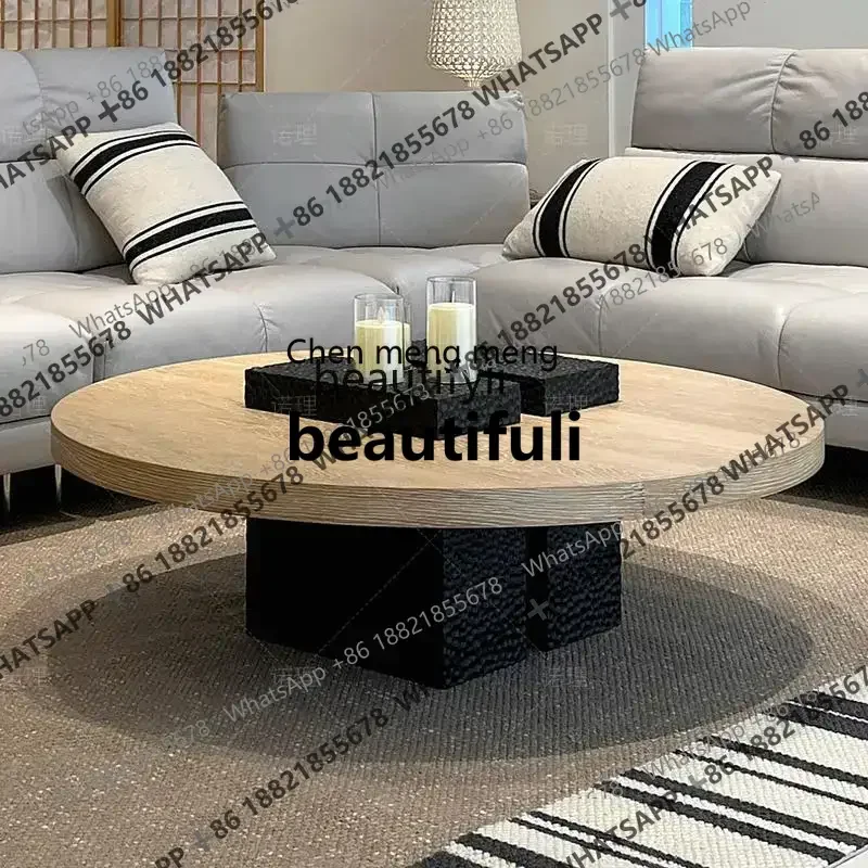 

X CQYNordic из цельного дерева для гостиной, дома, французского ретро, бесшумного ветра, высококачественный дизайнерский креативный журнальный столик