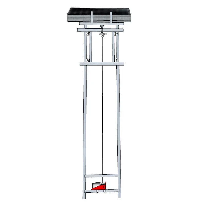 Solar System Installation Ladder Lift Roofing Elevator Safety Electric Solar Panel Lift