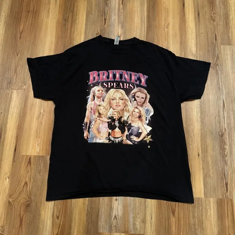 

Vintage Britney Spears Y2K Compilation Long Sleeve T Shirt Size Extra Large 34