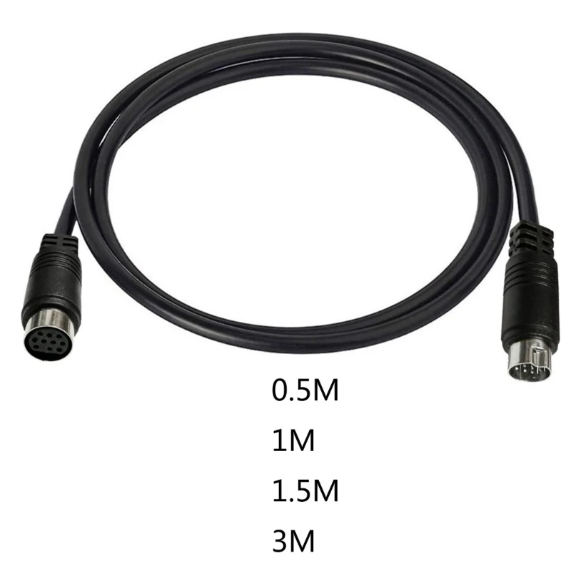 3/1.5/1/0.5m S-video Cable Male to Female 10Pin Mini DIN Computer Connector TV Cable For Projector VCR DVD Nickel Plated