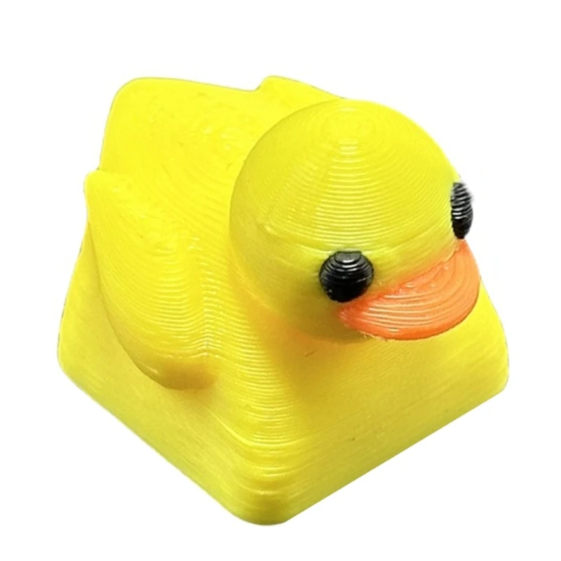 1PC Resin Yellow Duck Keycap Enhances Typing Experience for Stress Relief Gift