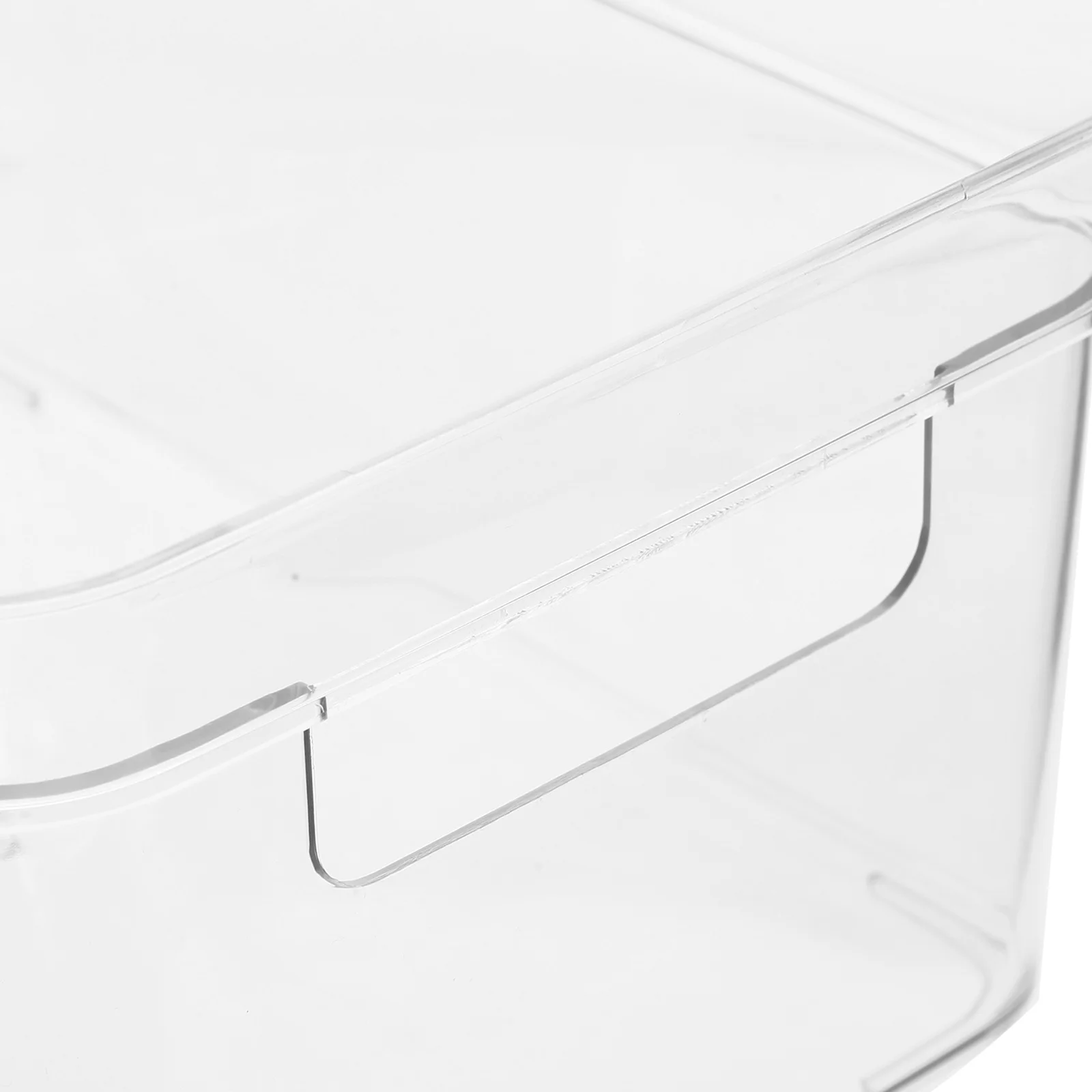 

Stackable Transparent Desktop Storage Box Resistant Organizer for Bathroom Vanity Office School Supplies Clear Lid