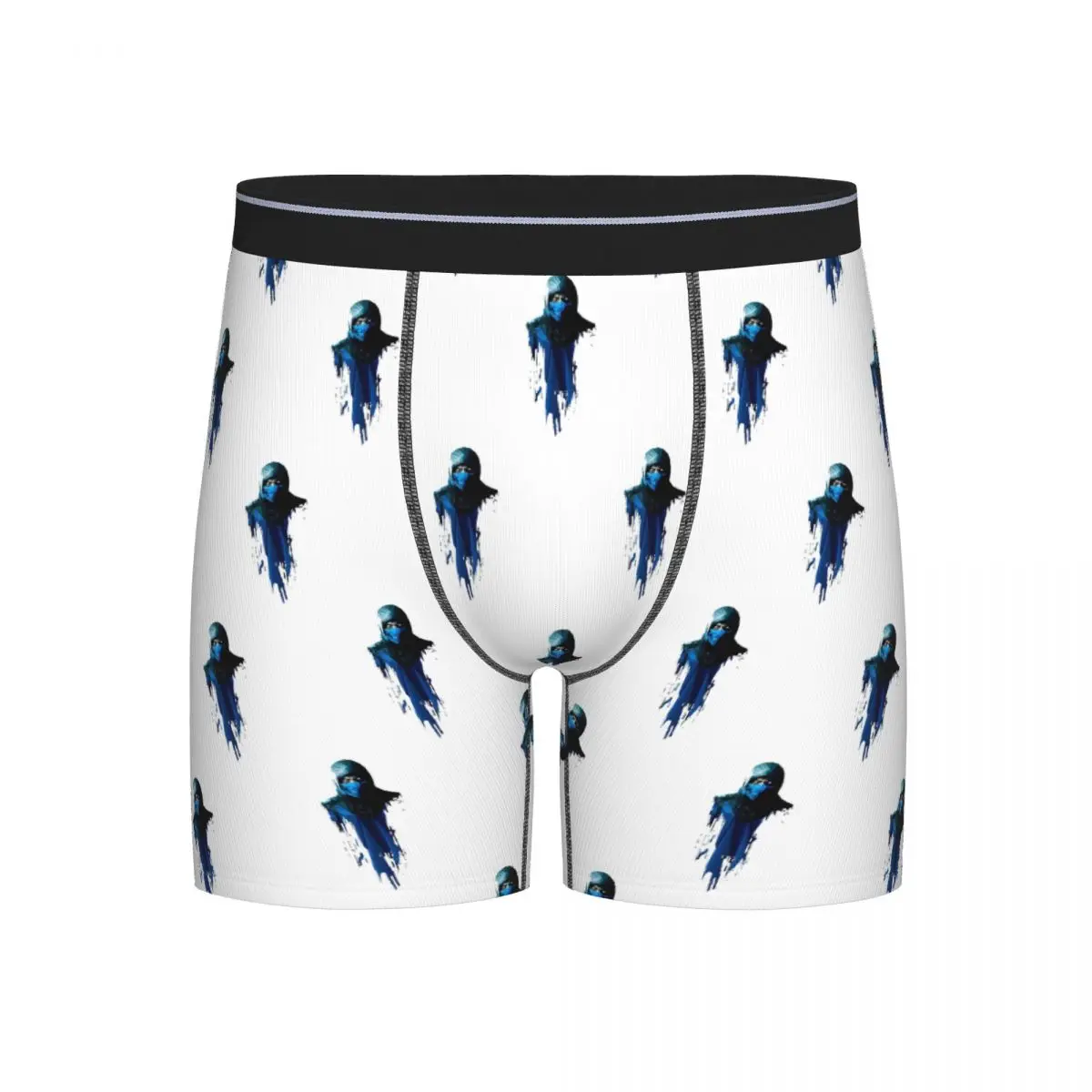 

Long Boxer Underpants Shorts Mortal Kombat Sub-Zero Panties Men Breathable Underwear for Homme Man Boyfriend Gifts