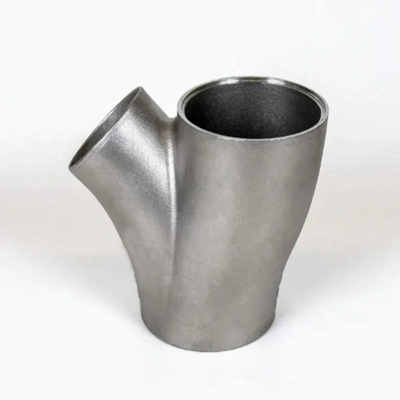 

Oem Factory Custom 3 4 5 Axis CNC Precision Parts Steel Y-shaped pipe diverter joint