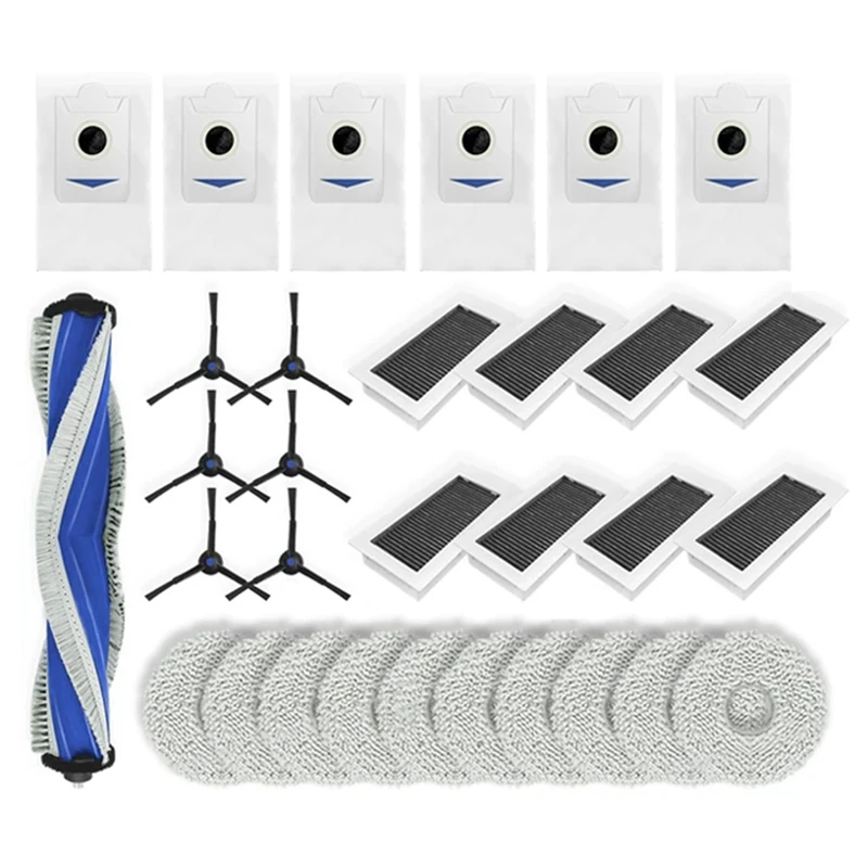 

HOT-For Ecovacs Debot X5 OMNI / X5 PRO OMNI Robot Vacuum Parts Main Side Brush Hepa Filter Mop Cloth Dust Bag Accessories