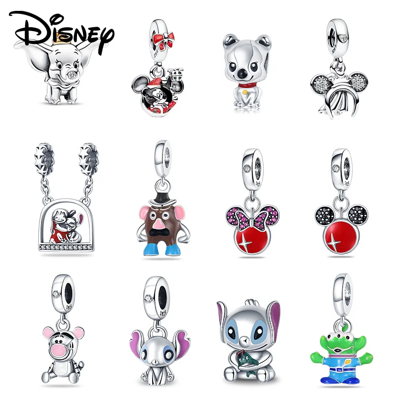 

Disney's new 925 silver Toy Story and Mickey Stitch bead pendant are suitable for women's original DIY jewelry gifts