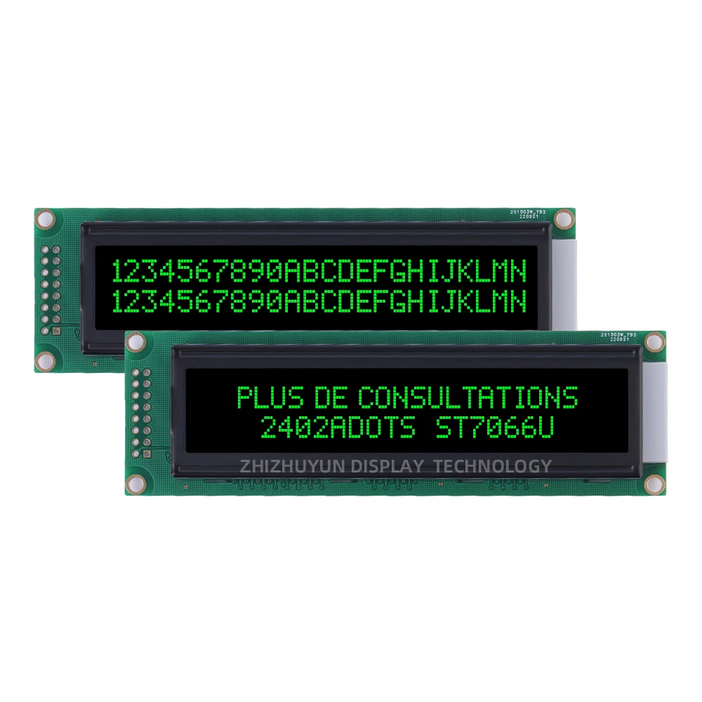 Stabiele Levering Van Lcd2402a Europees Karakter Scherm 24X2 Lcm 24*2 Dot Matrix Module Btn Zwarte Film Oranje Letters