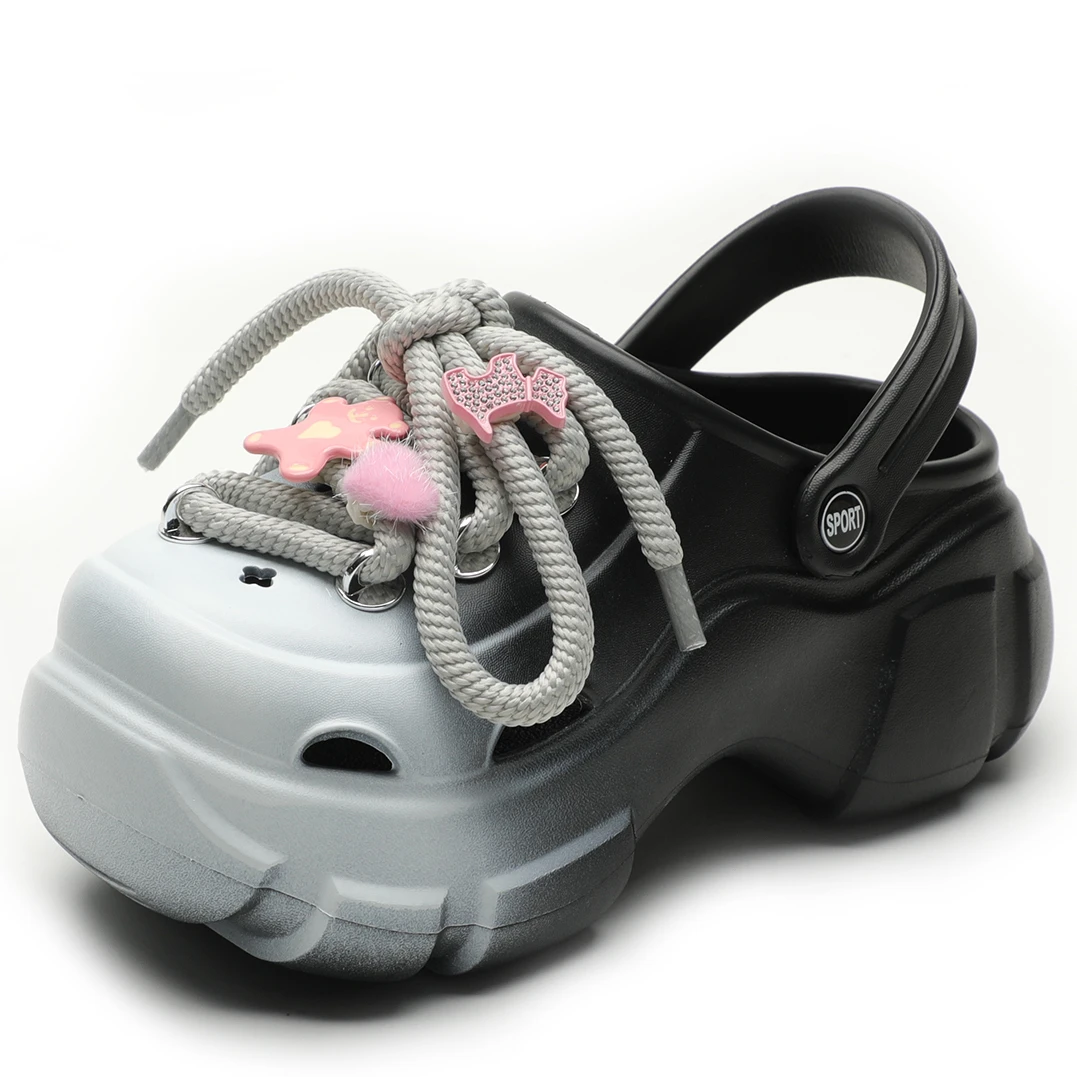 

Женские тапочки, милые крутые стильные сандалии на платформе с подъемом, лето 2024, новые модные уличные тапочки, одобренные influencer