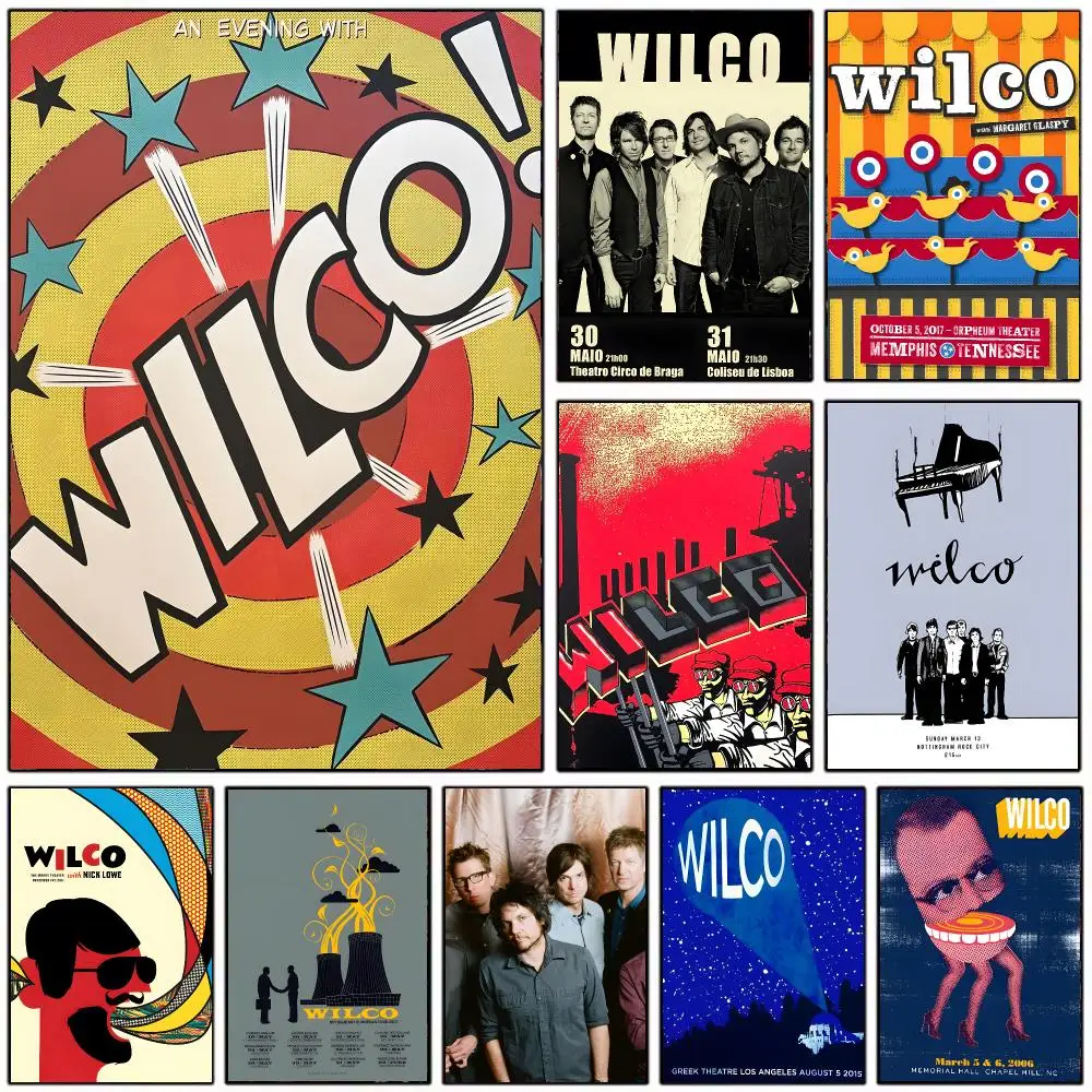 Indie band w-wilco Poster Modern Home Decoration Interior Design & Contemporary Wall Art Collection