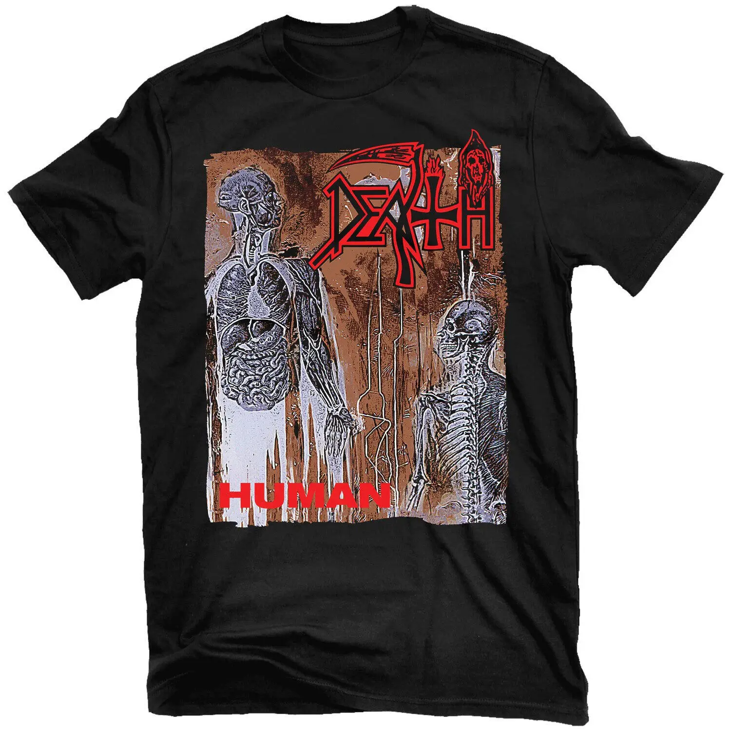 

Men's Death Human World Tour 1991 92 T shirt XXXX Large Black