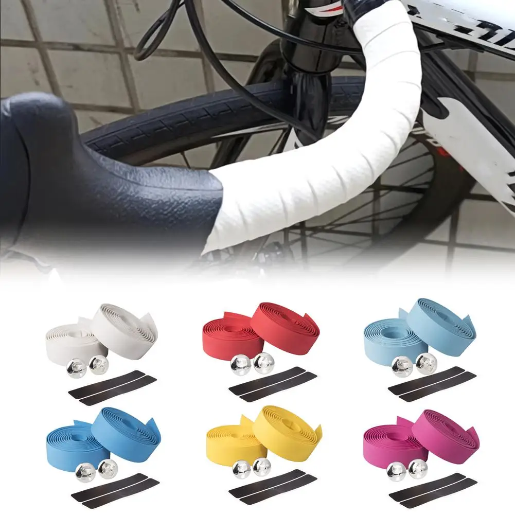 

Road Bike Handlebar Tapes Non-slip Bar Strap Rubber Handlebar Bar Bicycle Tape Resistant Wear Belts Cycling Grip Sponge Han U4y2