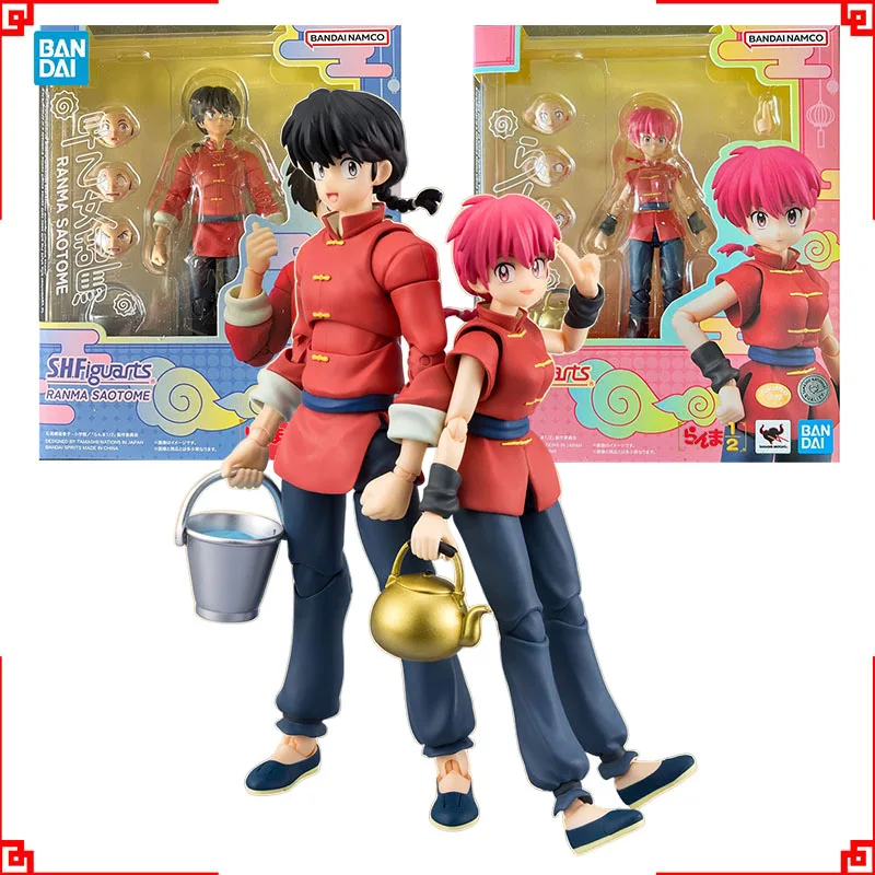 

Коллекционная фигурка Bandai Ranma 1/2 SHF Ranma Saotome с высокой степенью подвижности, модель для сборки, аниме-фигурки, игрушки, подарок для мужчин