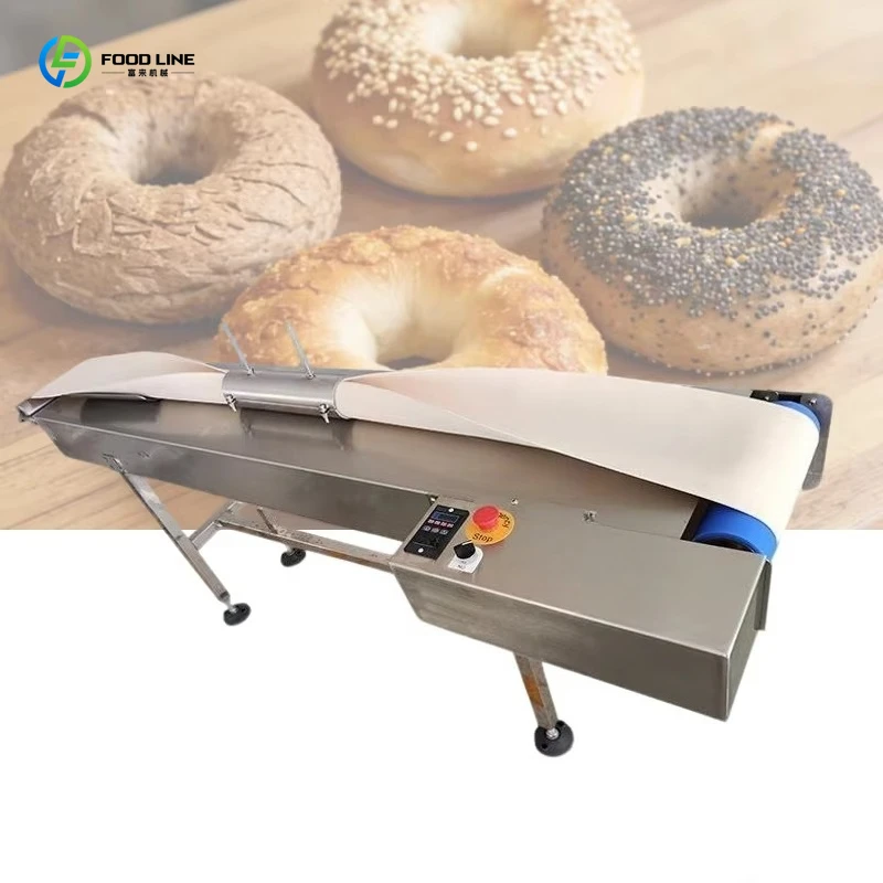 Customized Industrial Bagel Making Machine Electric Bagel Forming Boiling Machine Set For Food Processing Line