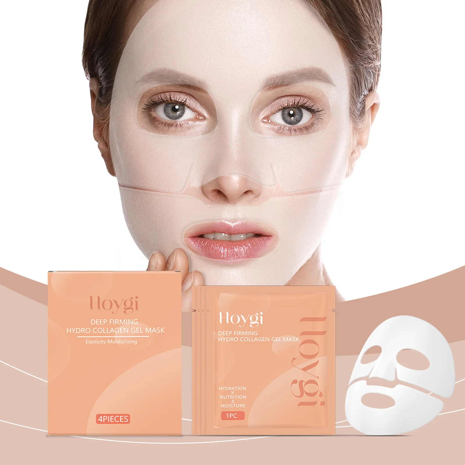 

Collagen Facial Mask Nourishing and Hydrating Wrapping Peel-Off Mask Improve Elasticity Reduce Fine Lines Moisturizing Skin Care