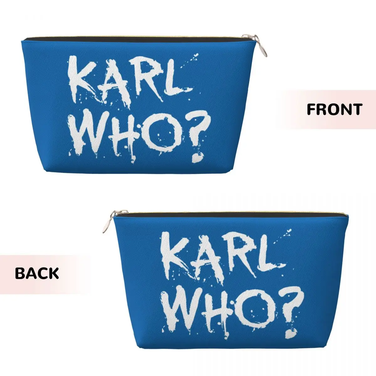 Custom Travel Karl Who Toiletry Bag Portable Cosmetic Makeup Organizer for Women Beauty Storage Dopp Kit Case