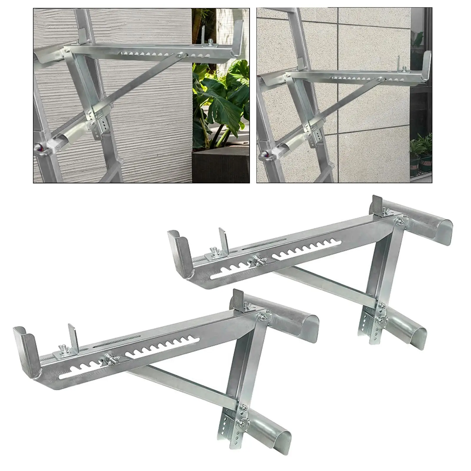 

1 Pair Extension Ladder Jacks Sturdy for Stages up to 20inch Width Adjustable Easily Install Accessories Scaffold Bracket Steel