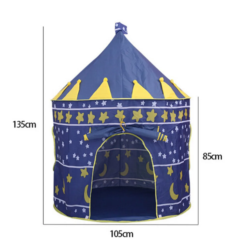 Tenda da gioco portatile pieghevole Tipi Prince tenda pieghevole bambini Boy Cubby Play House regali per bambini tende giocattolo all'aperto castello 2023