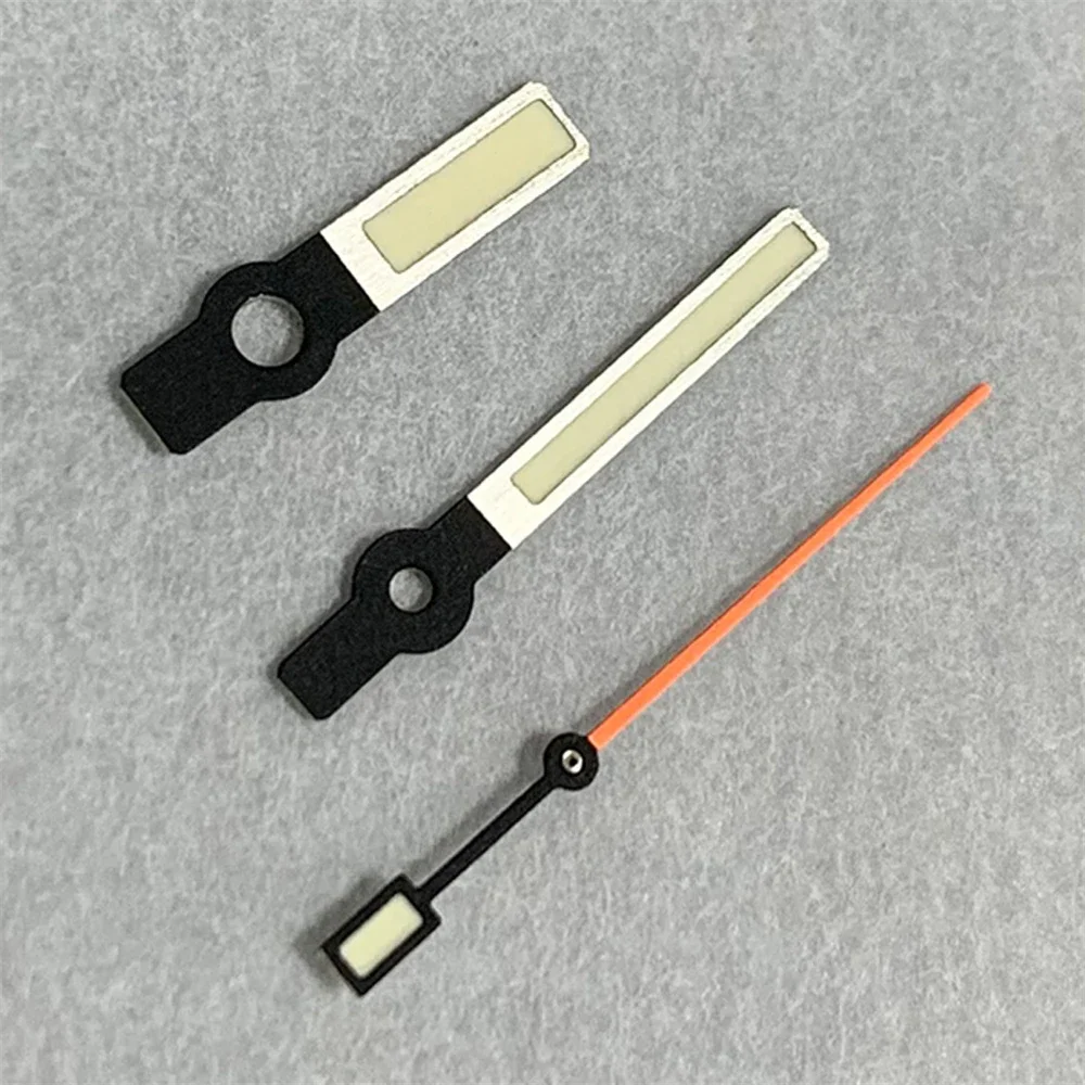 Green Luminous Watch Hands Orange Second Hands for NH35 NH36 4R 7S Movement Watch Accessories Pointer