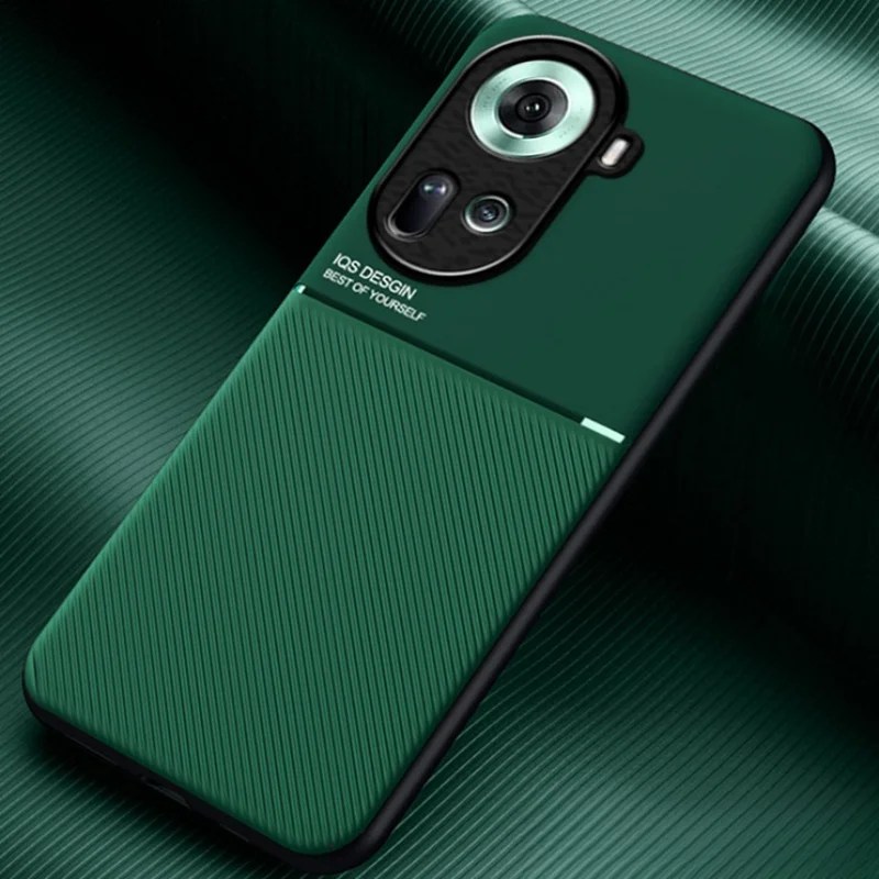 For OPPO Reno 11 5G CPH2599 Case Car Magnetic Holder Silicone Cover for Oppo Reno11 5G Global 6.7\