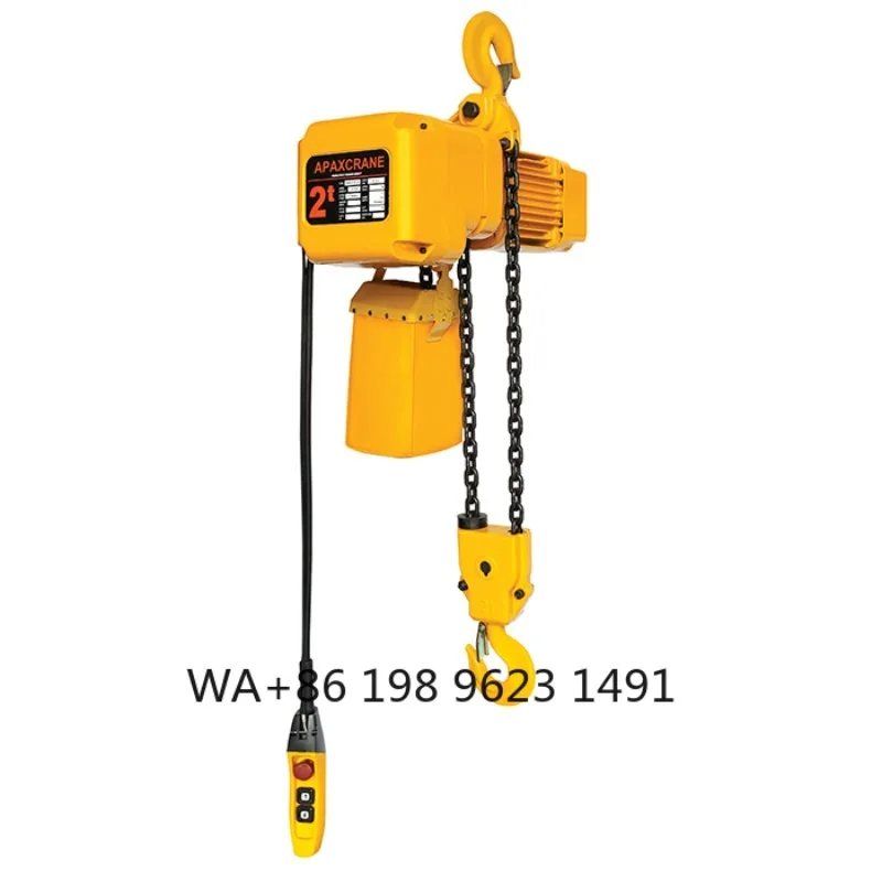 

2 Ton Electric Chain Hoist Manual Electric Trolley Remote Control IP55 Industrial Lifting Crane for Construction Warehouse Use