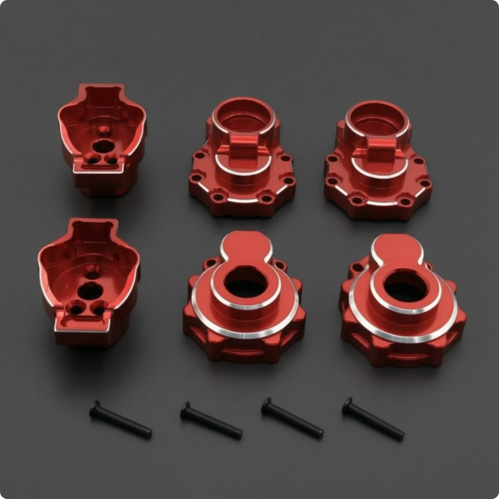 Rear Axle Cup with Connector Metal Rear Axle Cup with Screws RC Car Accessories Long-Lasting Hardware Precision-Cut