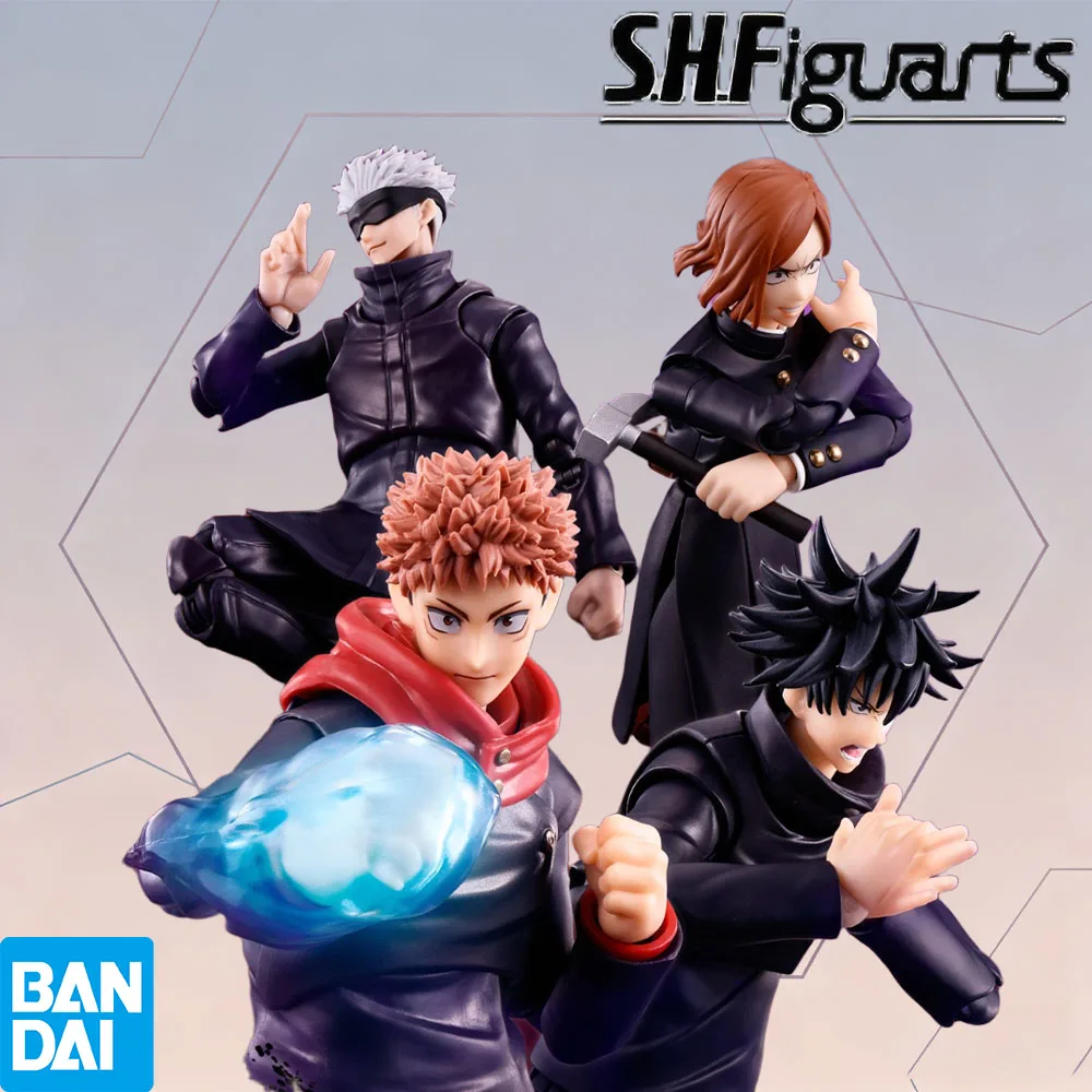 

100% подлинный в наличии, подлинная фигурка Bandai S.H.Figuarts Jujutsu Kaisen Satoru Gojo и Megumi Fushiguro, аниме-фигурка, модель игрушки